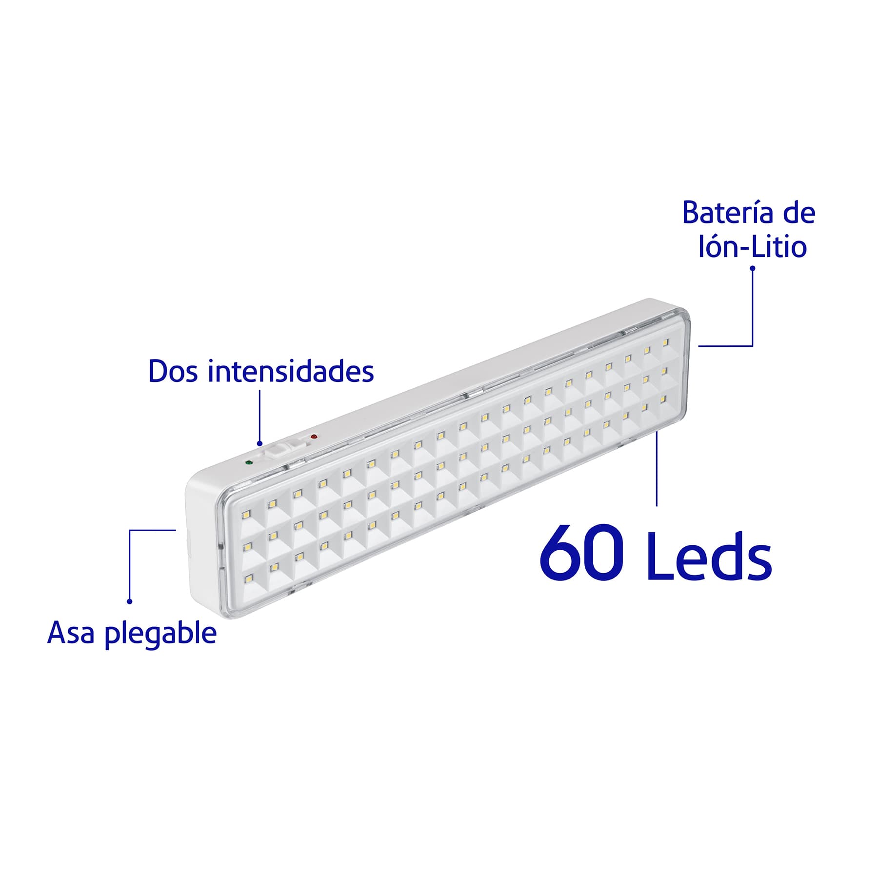 Lámpara de emergencia 300 lm 60 LED | Seir Guatemala