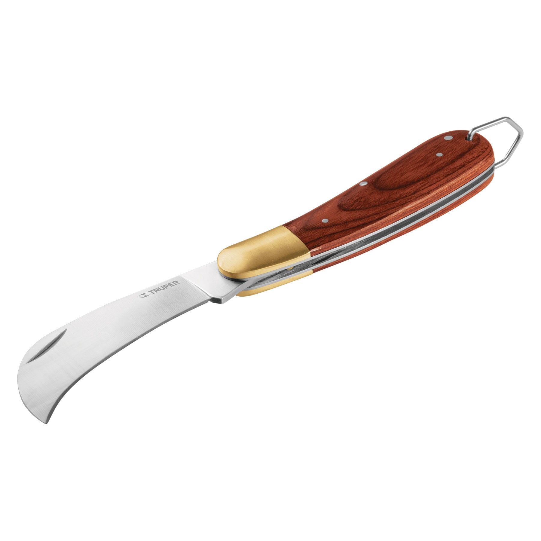 Cuchillo de electricista de hoja curva de 6.8 pulgadas (170 mm) con funda., Sierras de mano premium para trabajos de carpintería de precisión - Gama  experta de Soteck de Soteck
